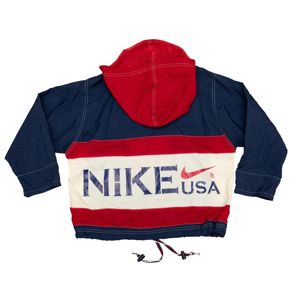 VTG Nike 90s Windbreaker Jacket Sz S Y2K Colorblock USA GorpCore America Olympic